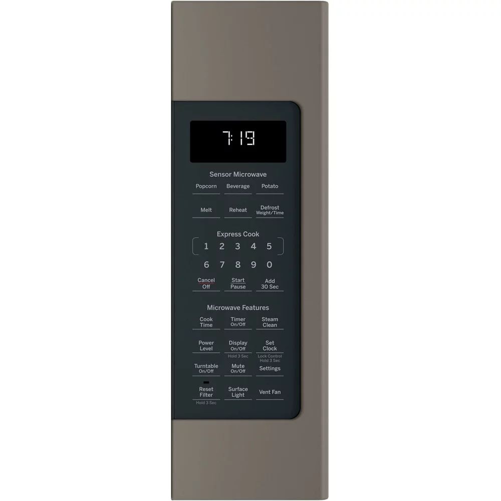 GE JVM7195EKES 1.9 Cu. Ft. Over-the-Range Microwave Oven Slate Bundle with Premium 2 YR CPS Enhanced Protection Pack