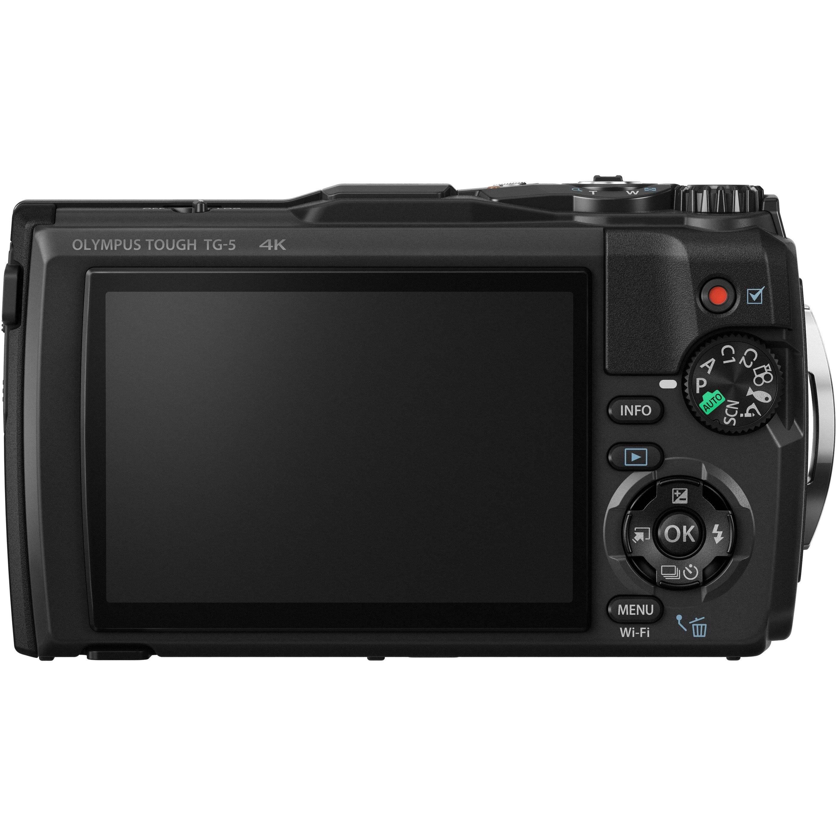 Olympus Tough TG-5 12.0 MP Compact Ultra HD Digital Camera - 4K - Black