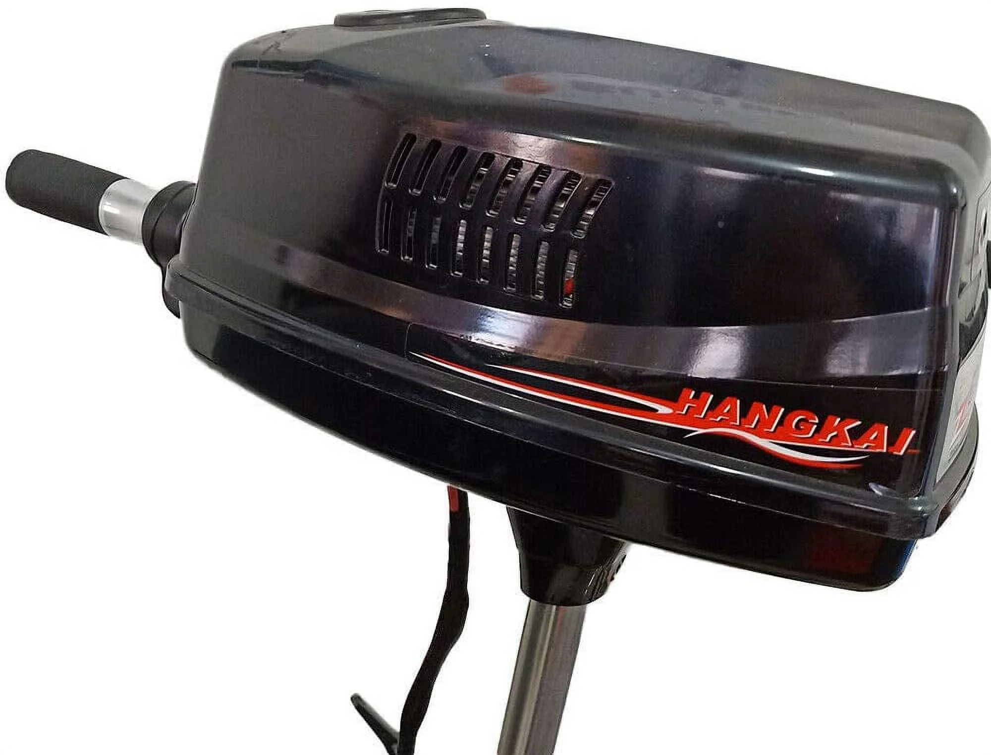 Miumaeov 7HP 48V Outboard Electric Motor Fishing Boat Engine Motor Tiller Control 1.8KW Heavy Duty Strong Power Low Energy Consumption 90 Degrees Rotatable Bracket