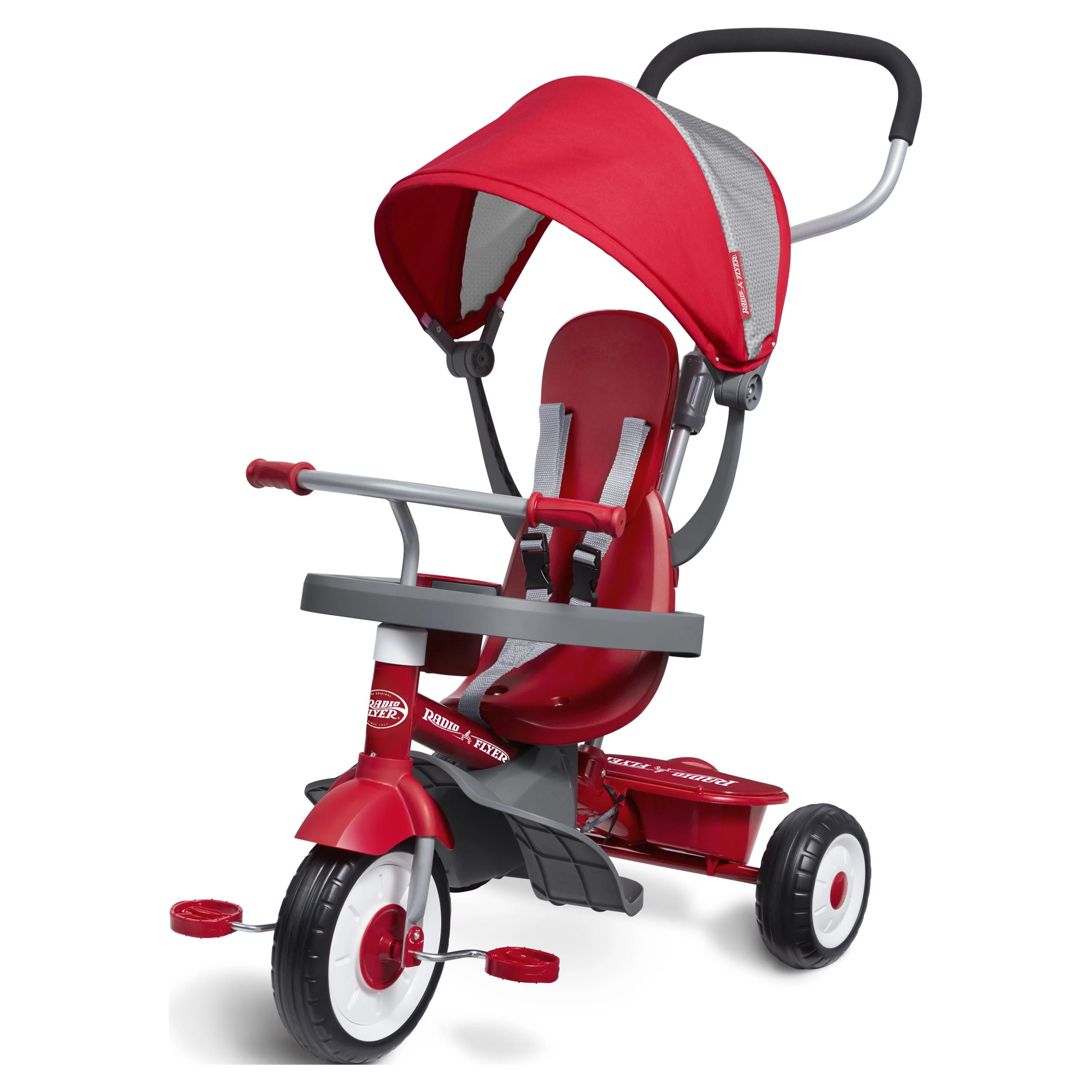 Radio Flyer, 4-in-1 Stroll 'n Trike, Grows with Child, Red