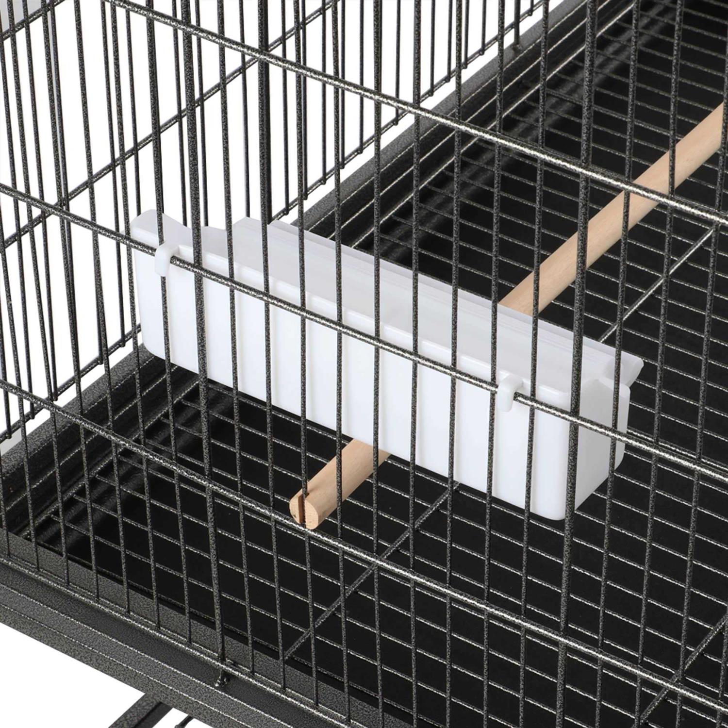 Topeakmart Black Large Bird Cage with Storage Shelf - Pet Supplies online store