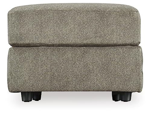 Signature Design by Ashley Soletren Contemporary Chenille Oversized Ottoman, Gray