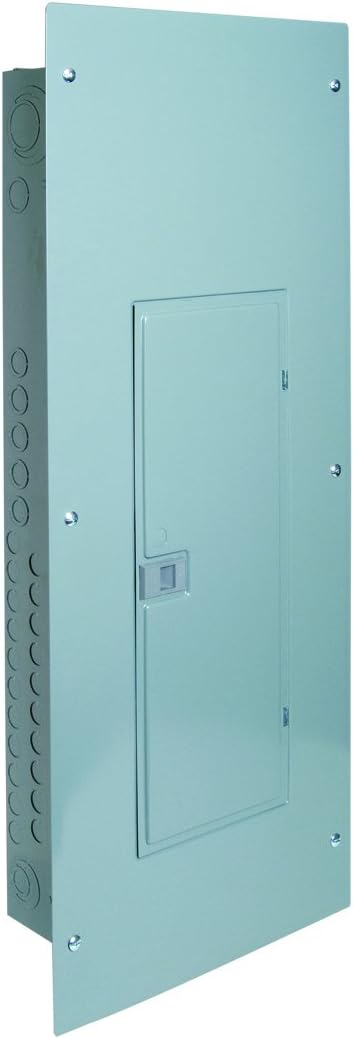 Square D - HOM3060M200PCEP Homeline 200-Amp 30-Space 60-Circuit Indoor Main Breaker Load Center with Extended Panel Cover, Plug-on Neutral Ready