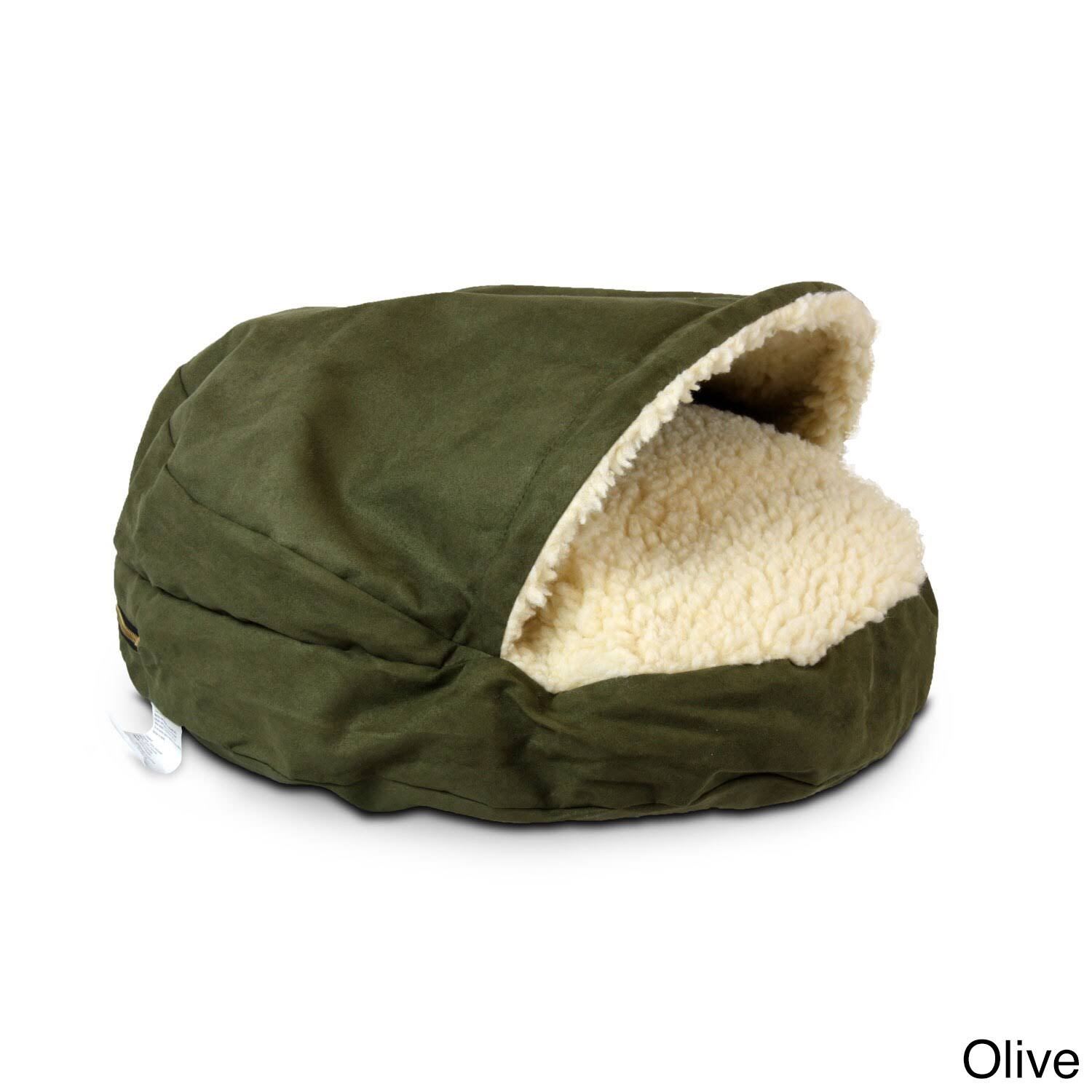 Snoozer Luxury Cozy Cave Pet Bed - Large - Olive