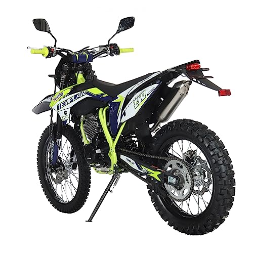 X-PRO Templar Dirt Bike with 5-Speed Manual Transmission 21"/18" Wheels | 250cc, All Lights, Electric/Kick Start, Zongshen Brand Engine
