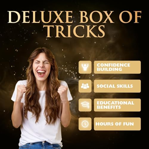 Marvin's Magic - Signature Deluxe Box of Tricks | Executive Set of Magic Tricks | Magic Set for Beginner and Experienced Magicians | Magician Supplies Include Mystical Magic Cards, Dynamic Coins