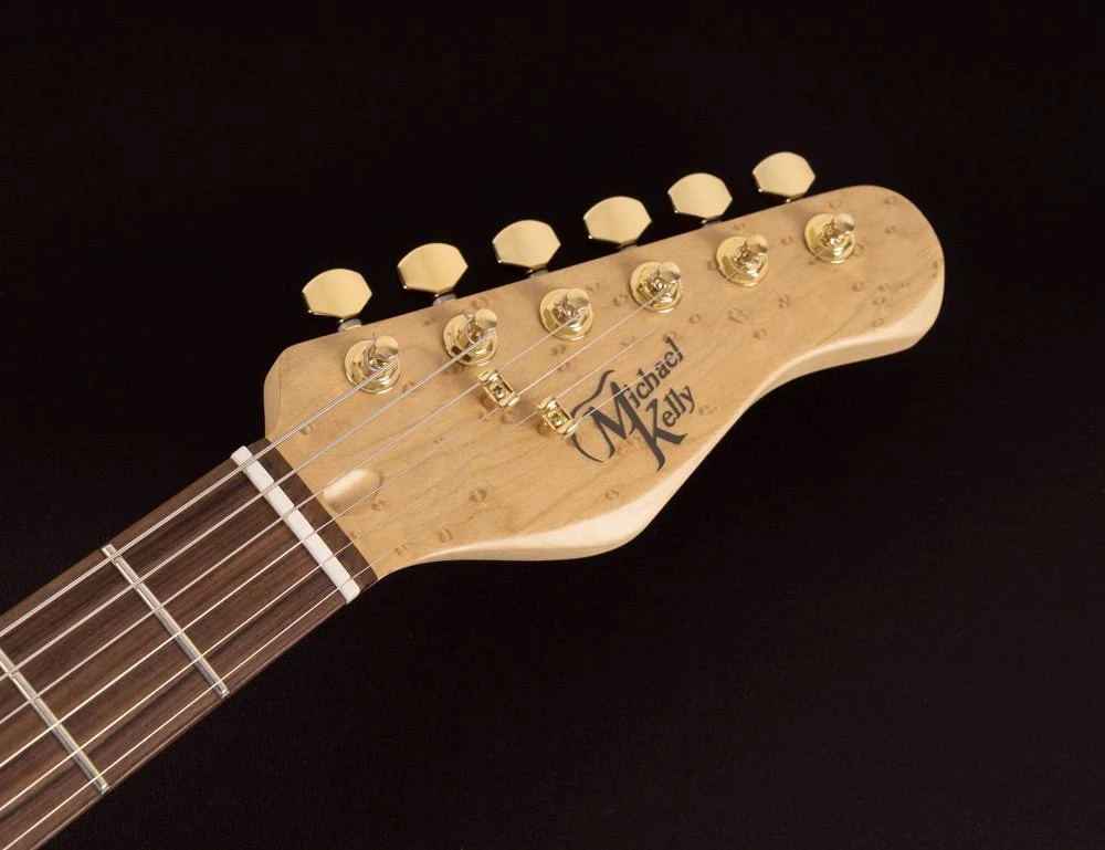 Michael Kelly Burl 60 Ultra Electric Guitar (Blue Burl)
