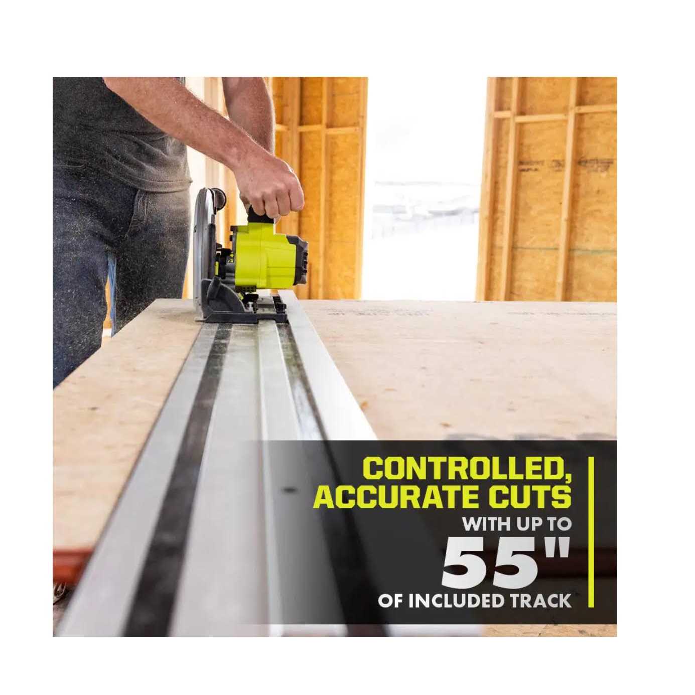 RYOBI PTS01K ONE+ HP 18V Brushless Cordless 6-1/2 in. Track Saw Kit with 4.0 Ah HIGH PERFORMANCE Battery and Charger - Shop Hardware Tools Online Store