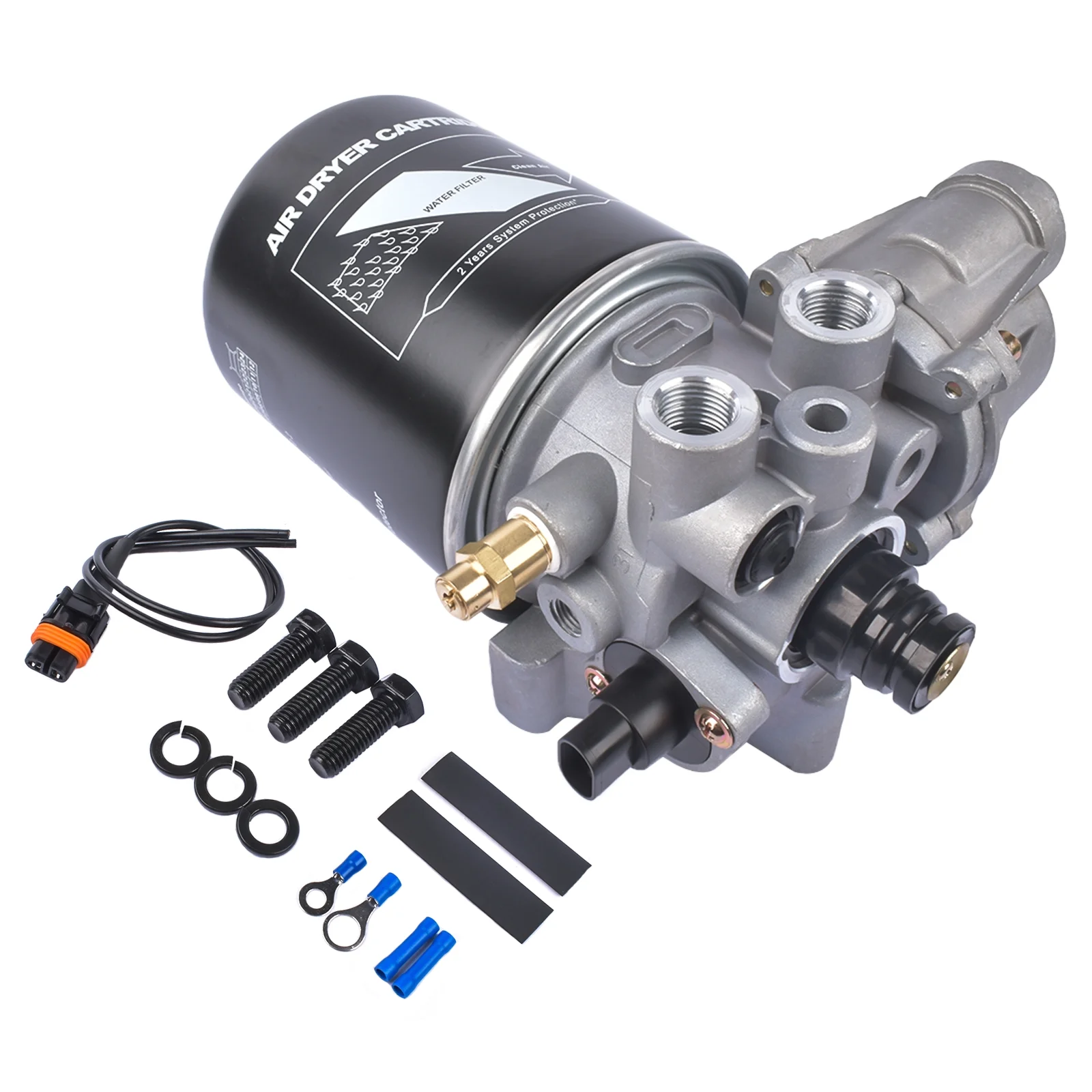 12V Air Dryer for Meritor-Wabco System Saver 1200 Series, Volvo, Kenworth, Peterbilt 379, Cascadia Or Other Trucks