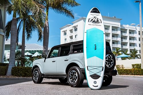 Roc Inflatable Stand Up Paddle Boards with Premium SUP Paddle Board Accessories, Wide Stable Design, Non-Slip Comfort Deck for Youth & Adults