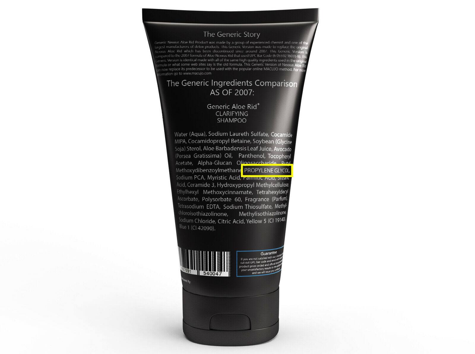 Generic Nexxus Aloe Rid Shampoo with Zydot Ultra Clean Shampoo