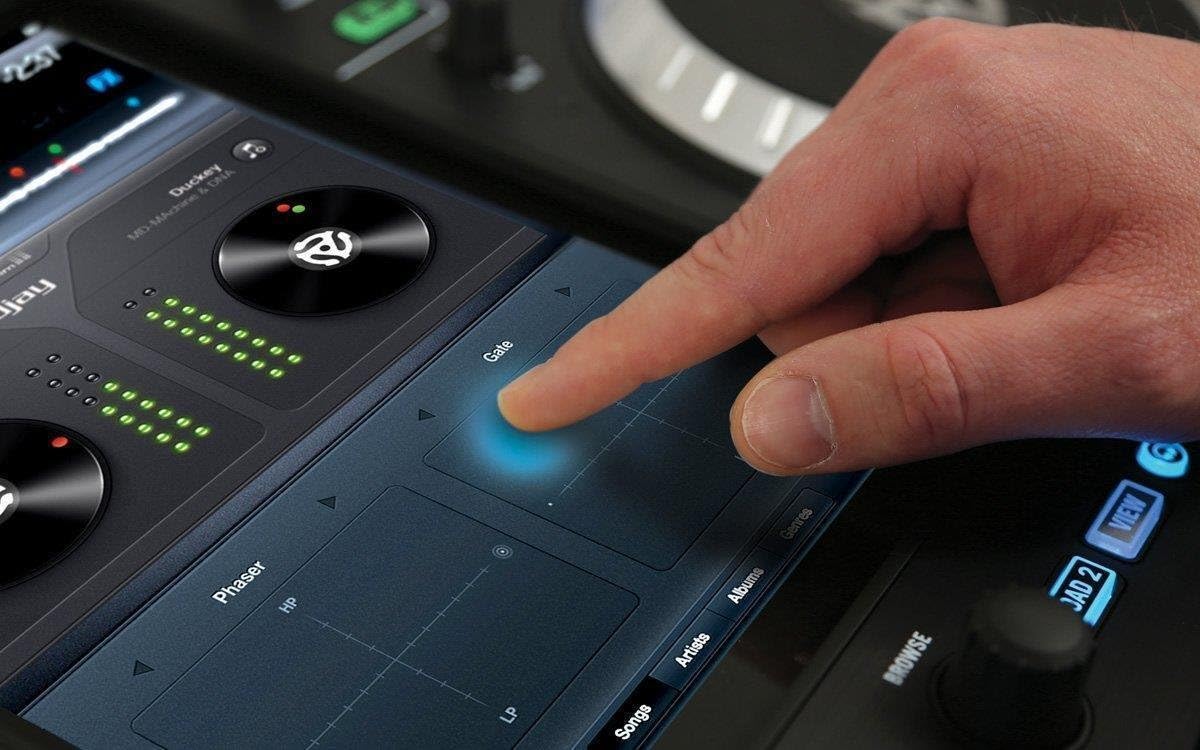 Numark iDJ Pro | Professional DJ Controller for iPad with XLR, RCA, Mic, and Headphones Connections