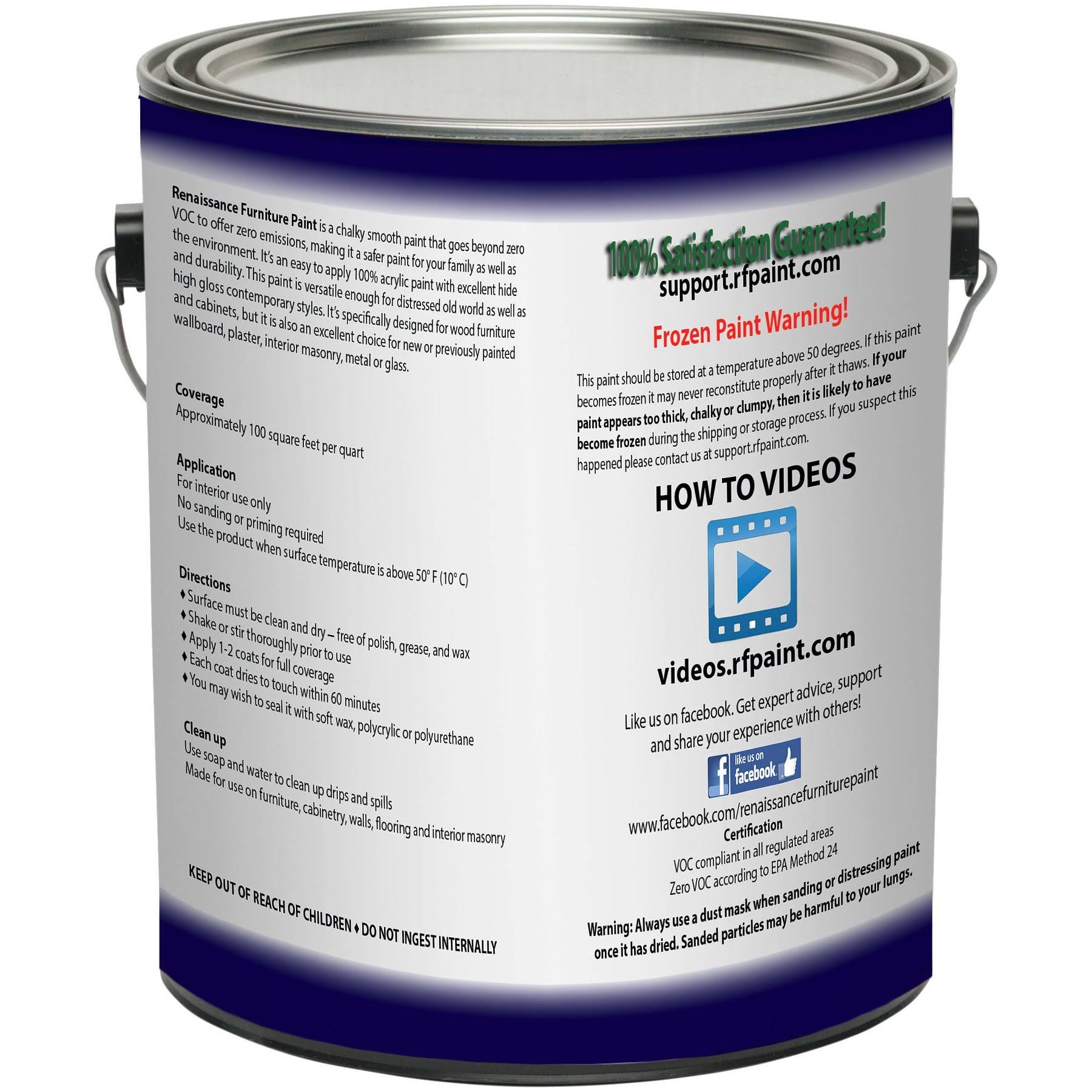 Retique It Chalk Finish Paint by Renaissance - Non Toxic, Eco-Friendly Chalk Furniture u0026 Cabinet Paint - 128oz (Gallon), Ver