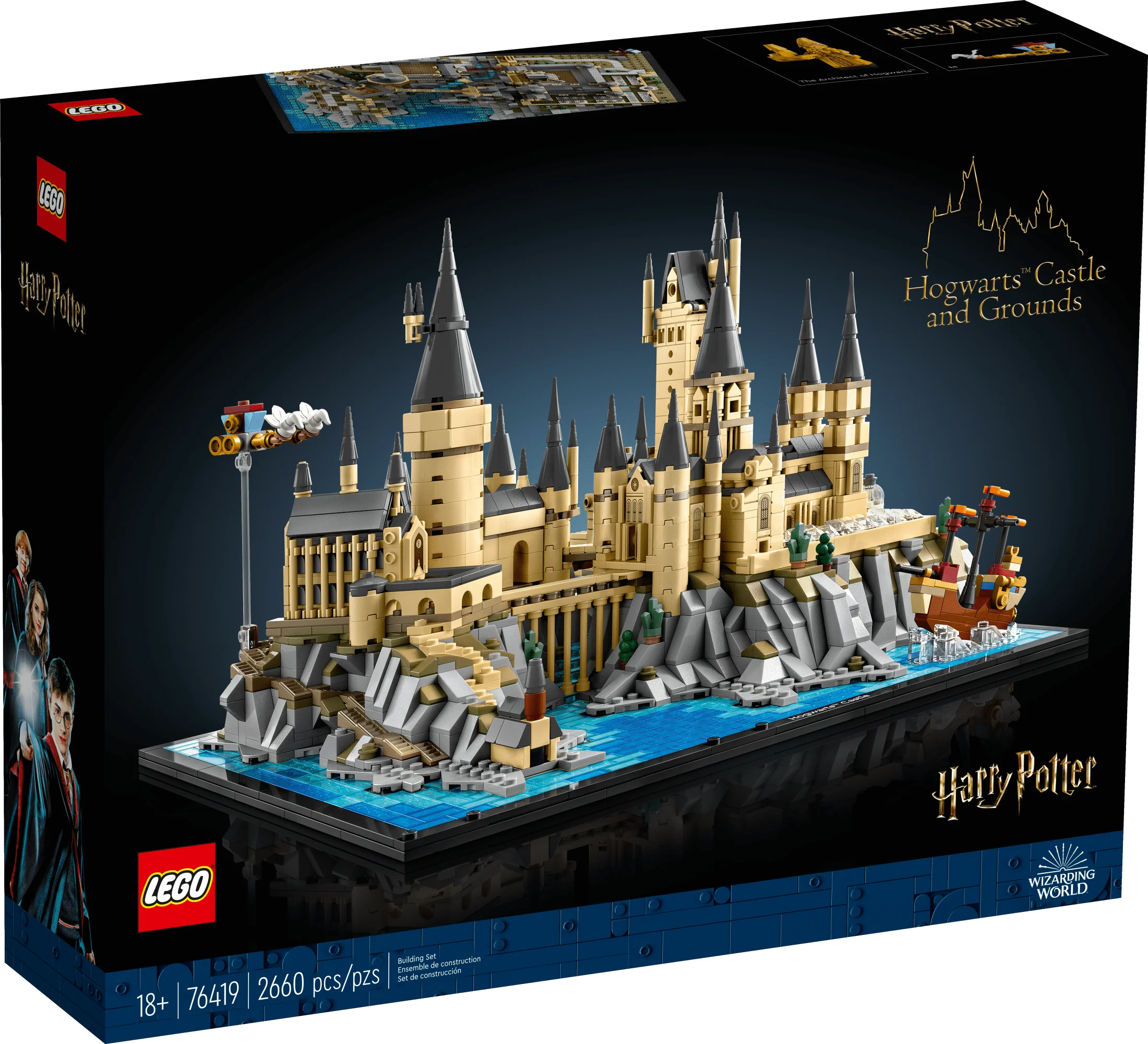 LEGO Harry Potter Hogwarts Castle and Grounds 76419 Building Set, Gift Idea for Adults, Collectible Harry Potter Playset, Recreate Iconic Scenes from the Wizarding World