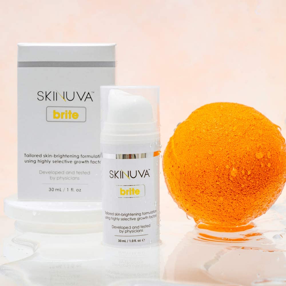 Skinuva® Next Generation Scar+ SPF 30 Cream (0.5oz) Brite Dark Spot Treatment (1oz)| Advanced Scar Removal + Skin Brightening Cream | Formulated with Highly Selective Growth Factors