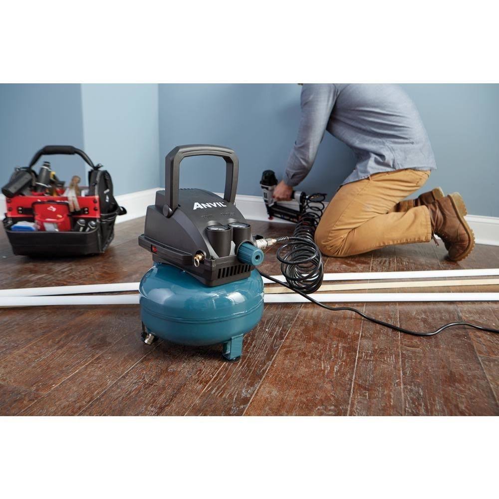 Anvil 2G Pancake Air Compressor with 7-Piece Accessories Kit