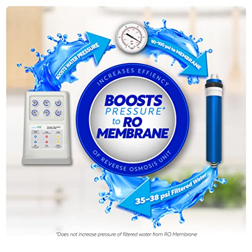 AquaticLife Smart Buddie RO Water Booster Pump Kit Reverse Osmosis Water Filter System RO/DI Filtration Units, Pressure Boost Pumps