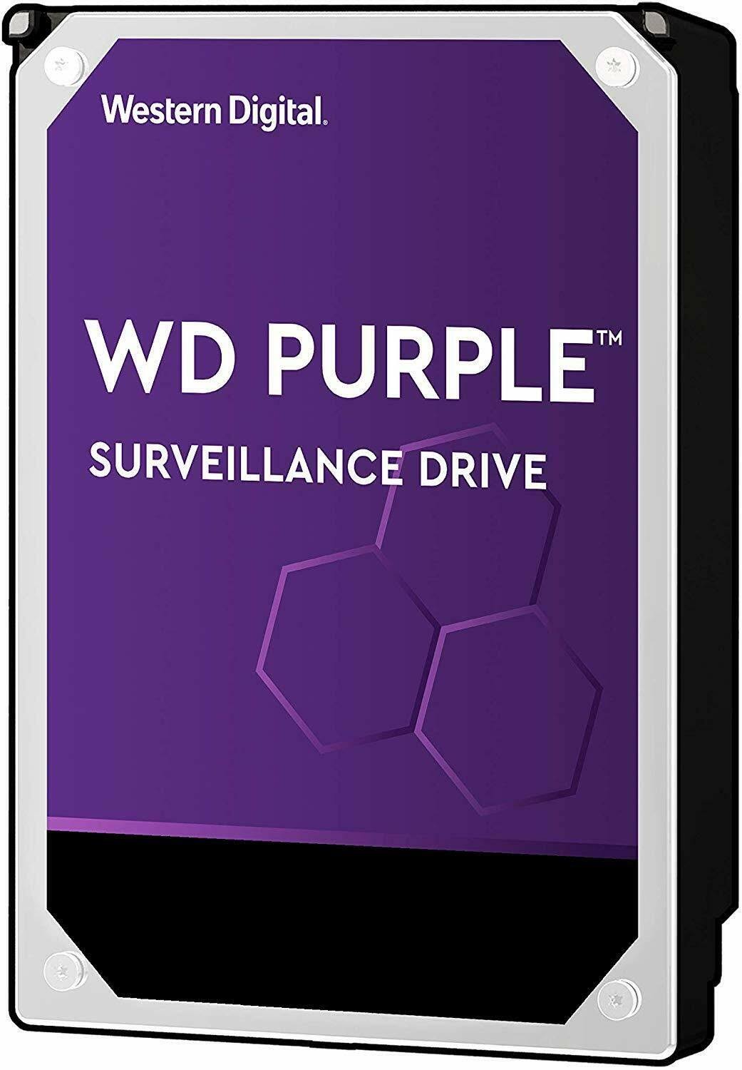 WD Purple 2TB Surveillance Hard Drive - 5400 RPM Class, SATA 6 Gb/s, 64 MB Cache, 3.5 inch - WD20PURZ