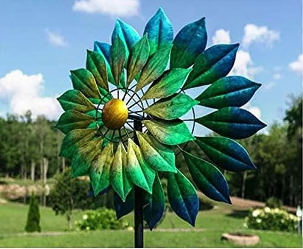 Marshall Kinetic Monterey Wind Spinner, Blue & Green, 93"H