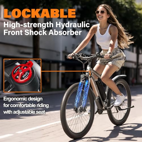 E·Bycco 29” Electric Bike for Adults, 48V 17.5AH Battery, 750W Peak 1000W Electric Mountain Bike, Up to 70 Miles 34MPH Ebike with 21-Speed, Electric Bicycle E-Bike for Commuter, UL 2849 Certified