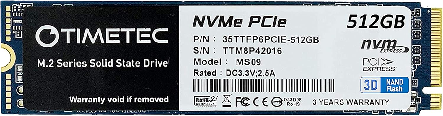 Timetec 2TB SSD 3D NAND SATA III 6Gb/s 2.5 Inch 7mm (0.28) Read Speed Up to 550 MB/s SLC Cache Performance Boost Internal Solid State Drive for PC Computer Desktop and Laptop (2TB)