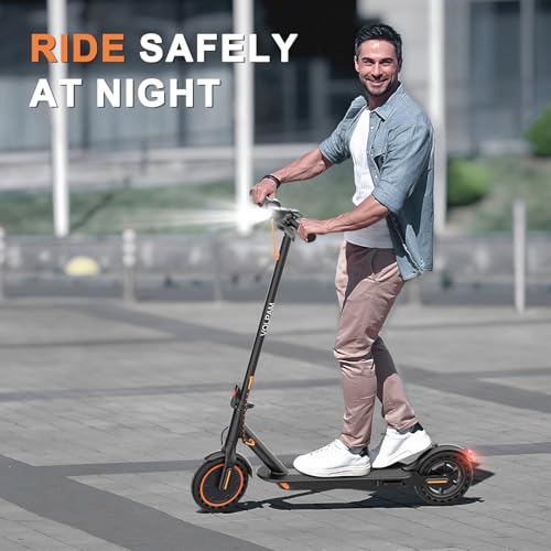 VOLPAM Electric Scooter, 350W/500W, 8.5/10 Tires, 12/21/28 Miles Range, 16/19/22Mph, Folding E-Scooter with Dual Braking
