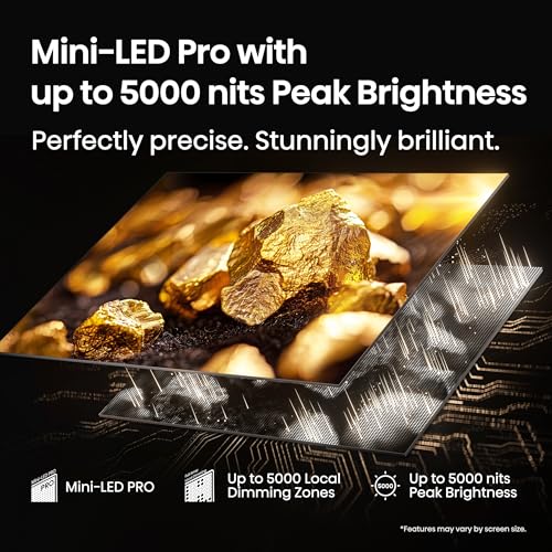 Hisense 55" Class U8 Mini-LED ULED 4K UHD Google Smart TV (55U8QG, 2025 Model) - QLED, Native 165Hz, VRR 288, Up to LD5600, 5000 Nits, HDR10+, Dolby Vision IQ · Atmos, IMAX Enhanced, 4.1.2 Ch Audio