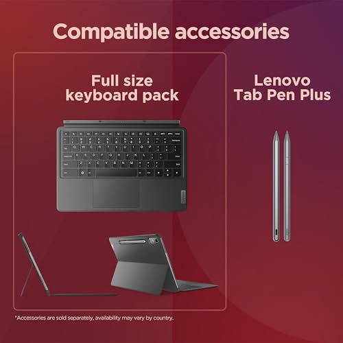 Lenovo Tab P12-2024 - Expansive Touchscreen Tablet - 12.7" 3K Display - 13MP Camera - 8GB Memory - 128GB UFS Storage - Android 13 - Dolby Atmos - Quad JBL Speakers - Pen and Folio Case Included