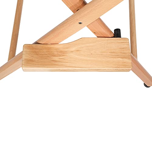 Filmcraft Professional Grade Studio Director's Chairs (30" Bar Height, Natural Finish, Black Nylon Canvas)