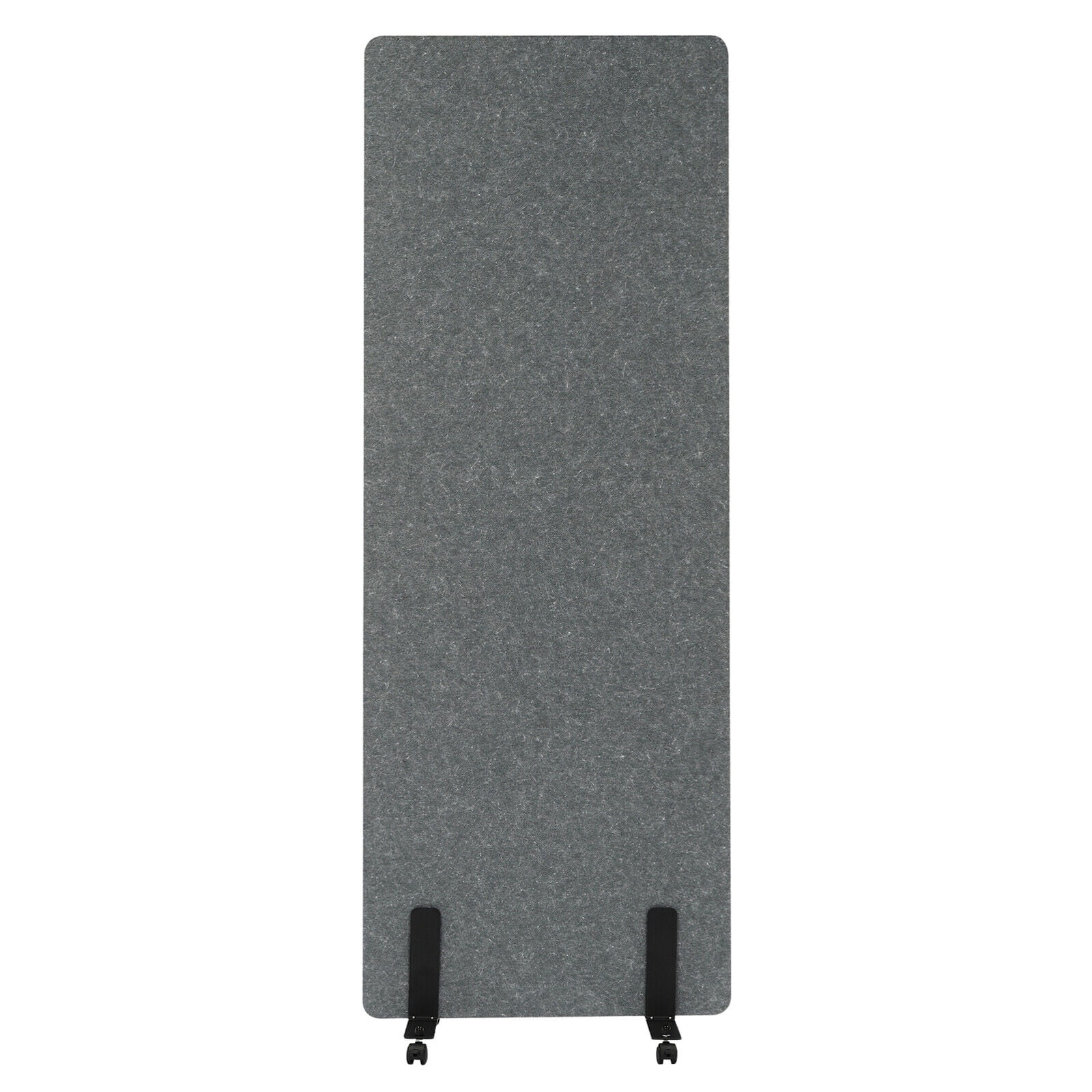 Miumaeov Freestanding Office Partition Noise Reducing Acoustic Room Wall Divider Privacy Screen with Lockable Wheels Temporary Room Separator W24" X H66