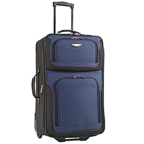 Travel Select Amsterdam Expandable Rolling Upright Luggage, Burgundy, 8-Piece Set