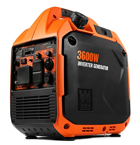 WEN Quiet and Lightweight 3600-Watt Dual Fuel RV-Ready Portable Inverter Generator with Fuel Shut Off and CO Watchdog (DF360iX)