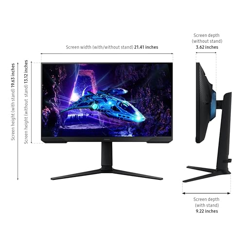 Samsung 27-Inch Odyssey G3 (G30D) Series FHD Gaming Monitor, 1ms, 180Hz, AMD FreeSync, Adjustable Stand, Black Equalizer, Virtual Aim Point, Eye Saver Mode, Flicker-Free, LS27DG302ENXZA