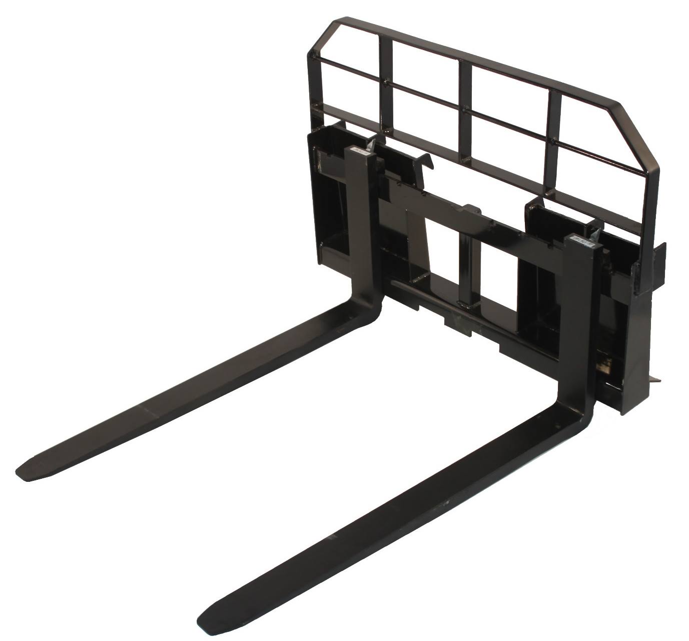 Titan Attachments 60x22 Skid Steer HD Pallet Fork Attachment 5500 lb Capacity Quick Tach Tractor