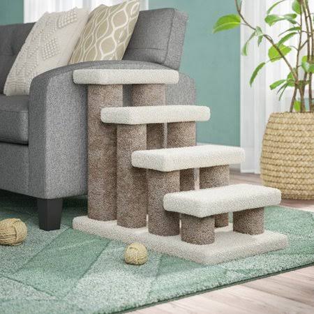 Archie u0026 Oscar Florine Deluxe Doggie 4 Step Pet Stair