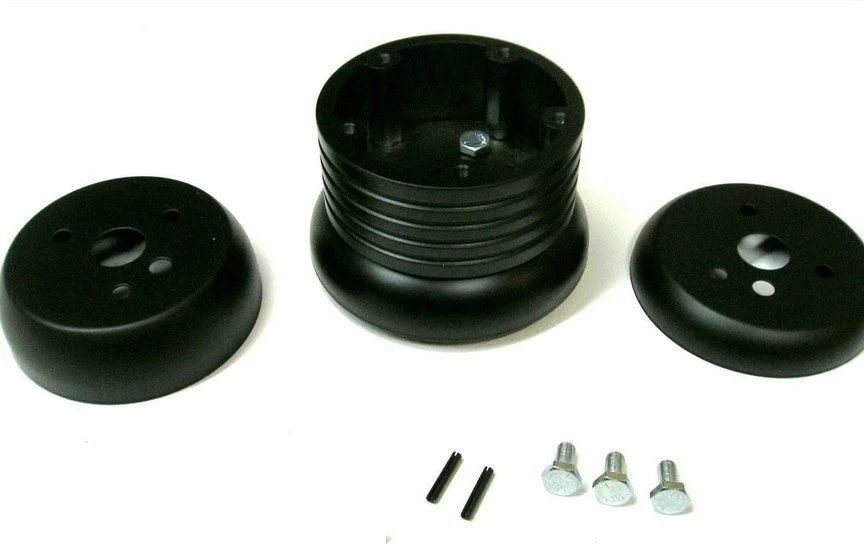 1967 -1969 Chevy Corvair Oak & Billet Steering Wheel/ Adapter + Chevy Horn"