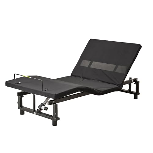 Twin XL Adjustable Bed Frame, Wireless Remote Control Electric Bed Frame, Zero Gravity Base, Head Foot Incline for Stress Management, Lounging, Reading, Anti-Snore
