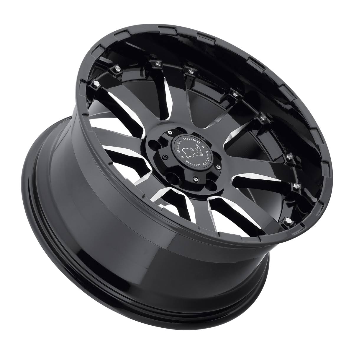 Black Rhino Milled Gloss Black Sierra Wheel 1790SRA005140B78