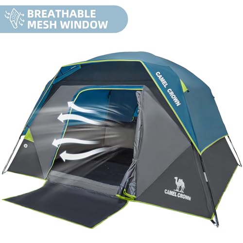 CAMEL CROWN Tents for Camping 4/6 Person Tent Waterproof Easy Setup Backpacking Tents