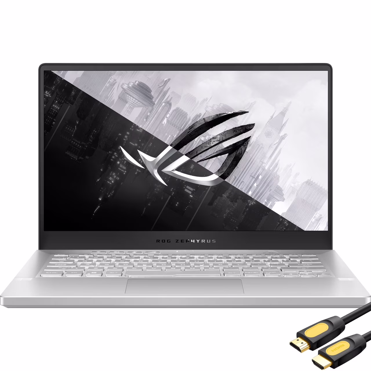 2022 ASUS ROG Zephyrus 3060 Gaming Laptop, 14" FHD 144Hz, AMD 8-Core Ryzen 7 5800HS up to 4.4GHz, GeForce RTX 3060, 24GB RAM, 2TB PCIe SSD, USB-C, WiFi 6, Backlit, Mytrix HDMI 2.1 Cable, Win 11