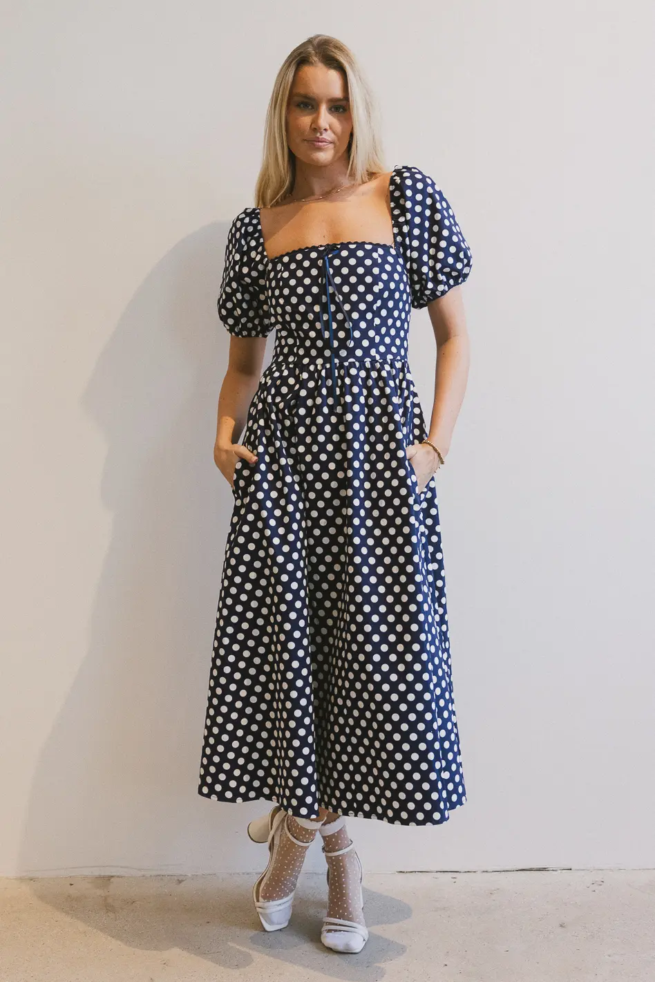Katerina Polka Dot Midi Dress - FINAL SALE