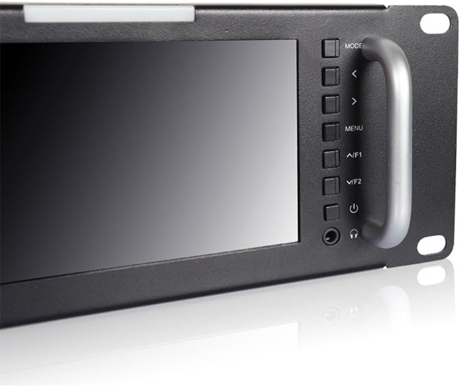Seetec Triple 5 Inch 2RU 800×480 Broadcast LCD Rack Mount Monitor with 3G-SDI, HDMI, AV Input and Output T51
