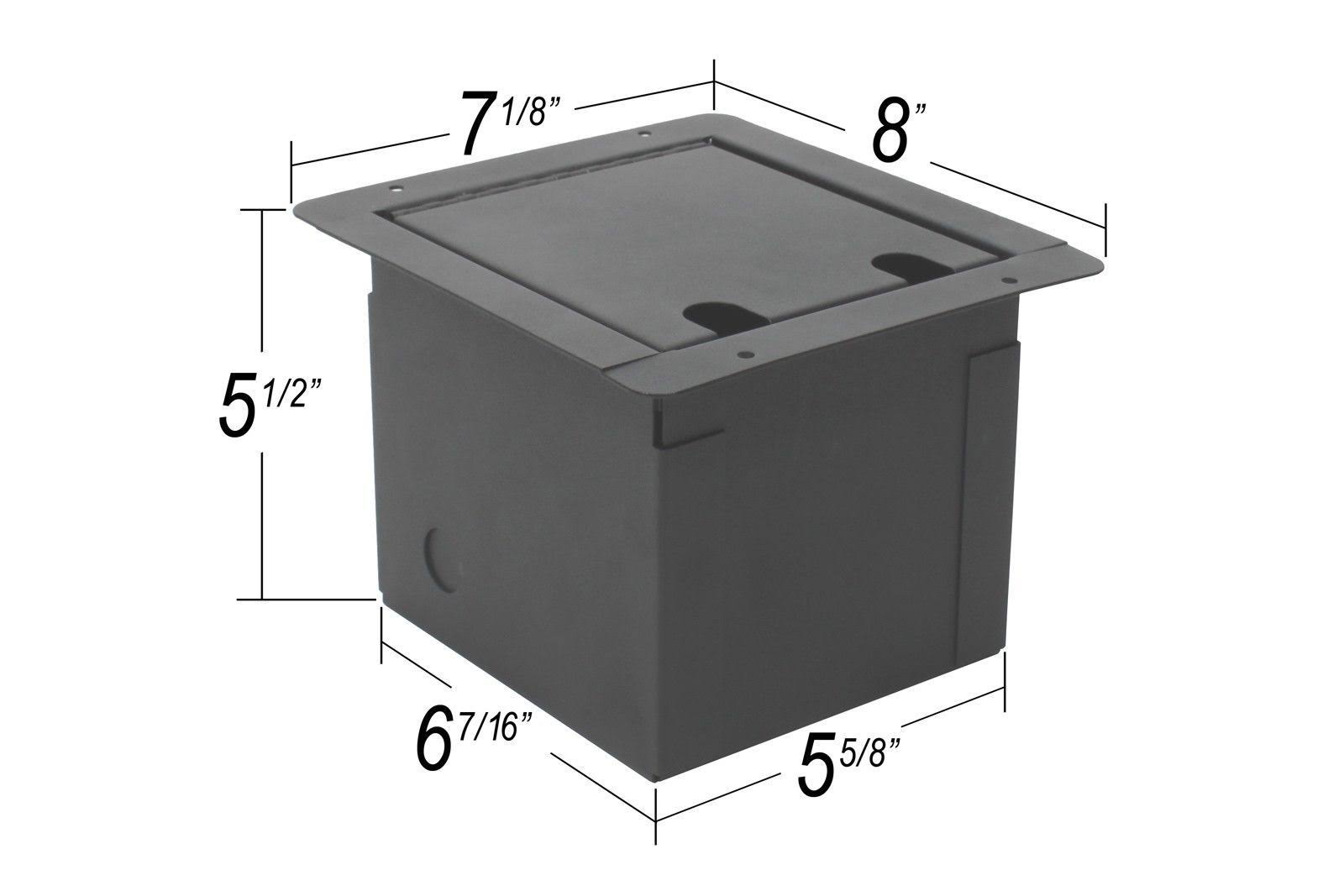 Elite Core FB8-SP Recessed Floor Box with 8 XLR + 2 Speakons