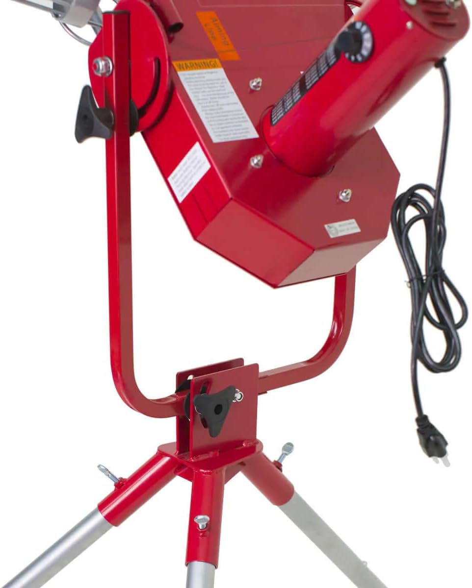 Heater Sports Pro Breaking Ball Baseball Pitching Machine With Auto Ball Feeder & Xtender 24' L x 12' W x 12' H' Batting Cage