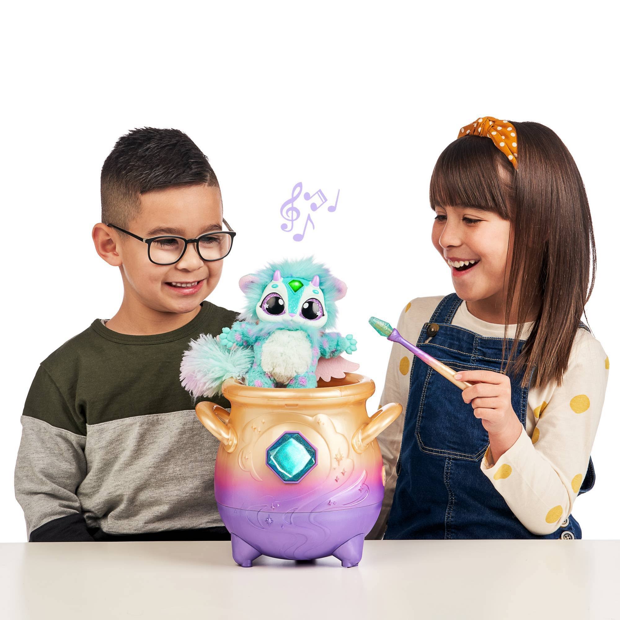 Magic Mixies Blue Interactive Plush Toy Magical Misting Cauldron