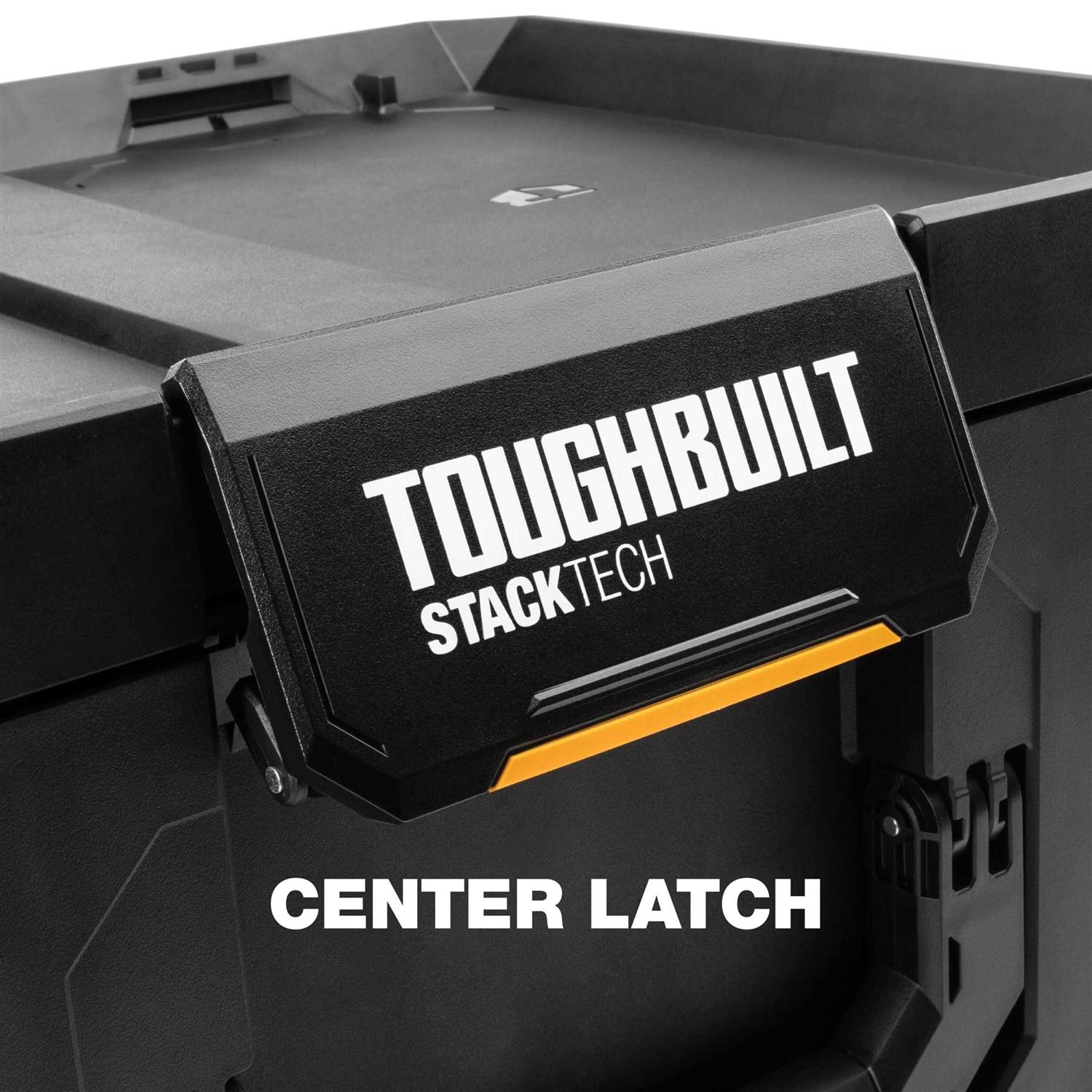 TOUGHBUILT STACKTECH 22.3-in Black Plastic Wheels Lockable Tool Box TB-B1-B-70R - Shop Hardware Tools Online Store