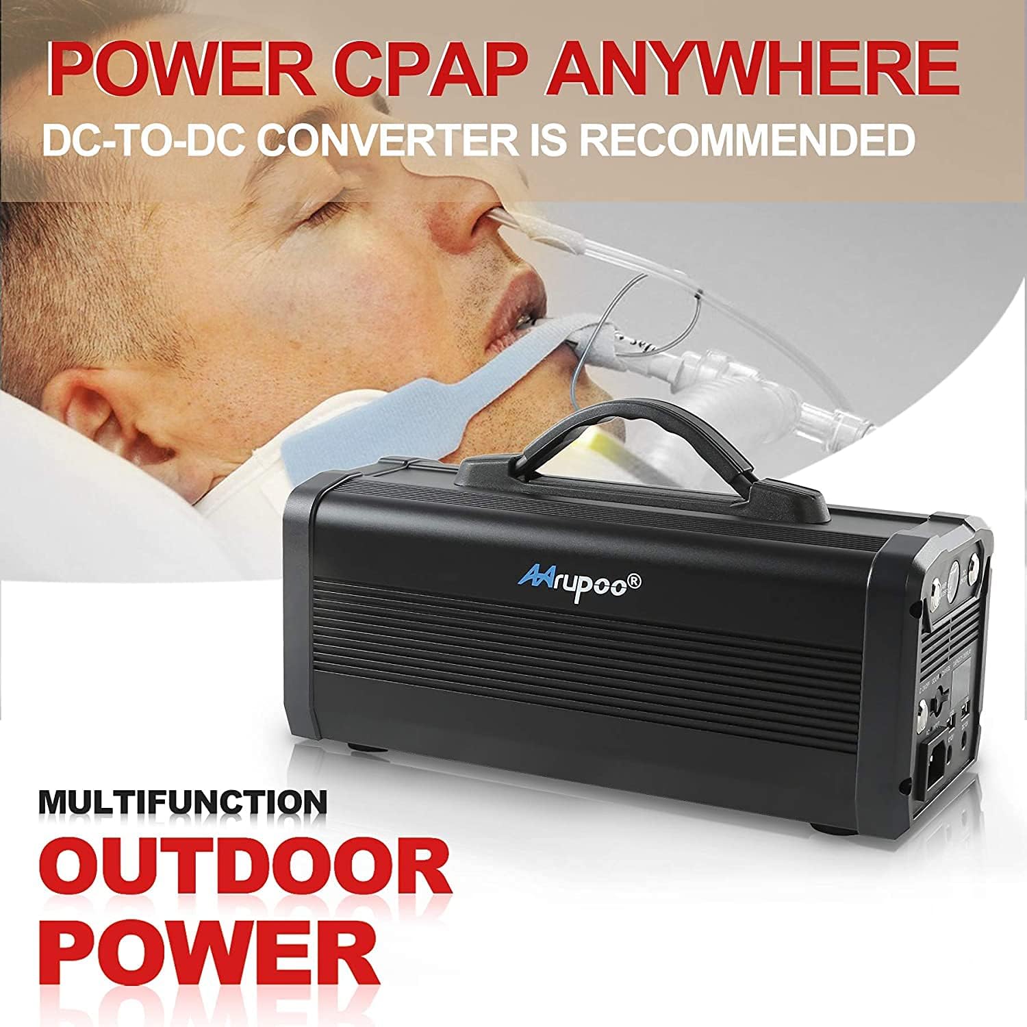 SUnMilY Portable Power Station 300Wh 78000mah Backup Lithium Battery, 300W / 110V Pure Sine Wave AC Outlet, Solar Generator for Camping Travel CPAP Emergency Outdoor