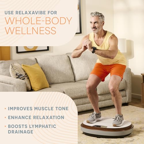 Lifepro Vibration Plate Machines – Full Body Workout, Recovery & Lymphatic Drainage with 4D Motion, Silent Operation, Joint Support, & Triple Motor Technology for Circulation, Fat Burn & Toning