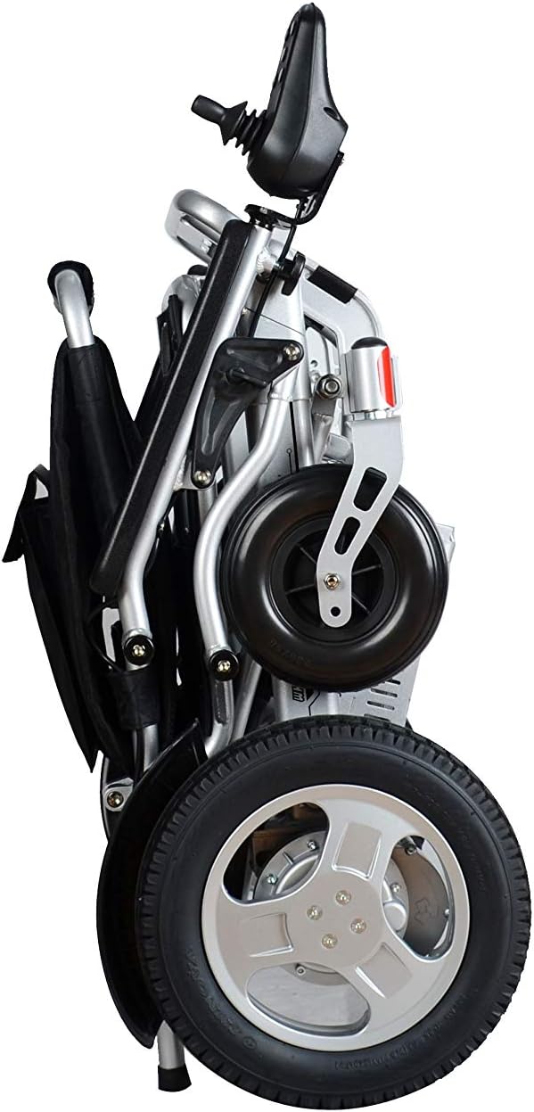 Deluxe All Terrain Electric Wheelchairs Foldable Lightweight Premium Electric Wheelchair, Portable, Compact, 500W Powerful Motors Airline Approved Folding Motorized Wheelchair