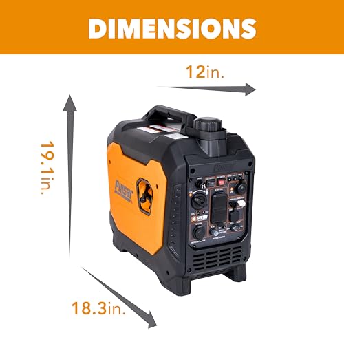 Pulsar 9500 Watt Tri Fuel Portable Inverter Generator, Remote Electric Start, CO Sensor, Parallel Capable, Super Quiet, Use for RV, Camping, Outdoor & Home, Gasoline, Propane, Natural Gas, NED95TiSRCO